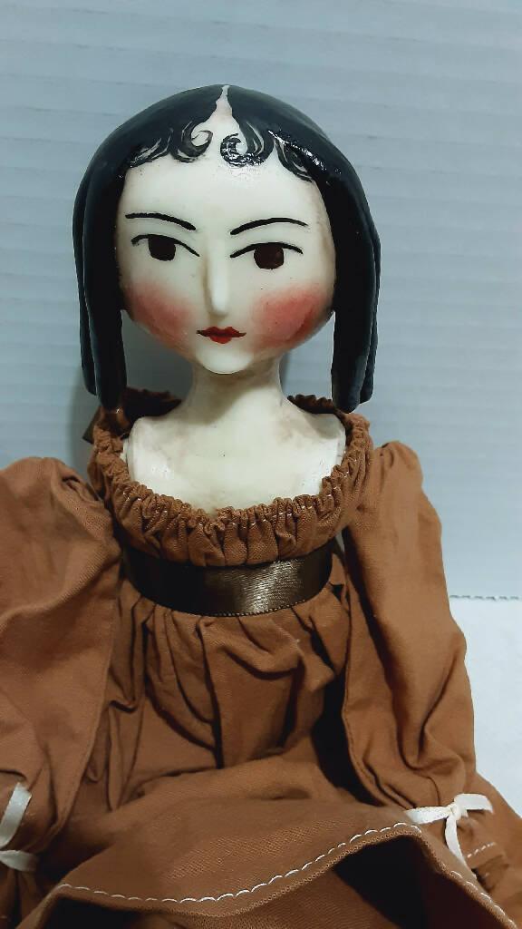 Handmade Clay Cloth Doll - trèsBin