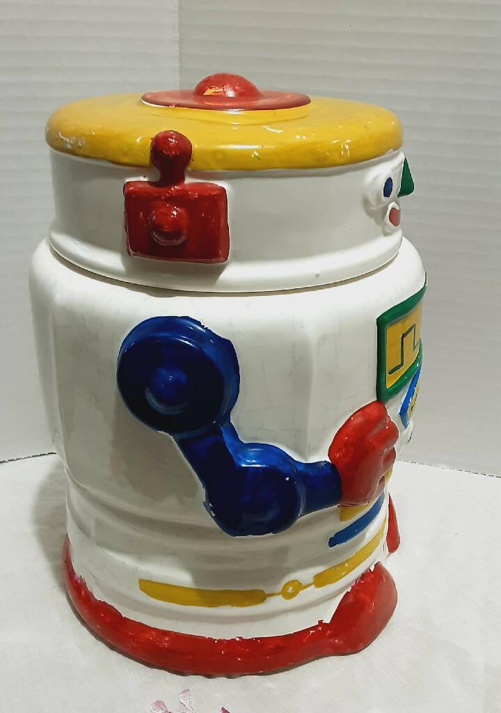 Vintage Ceramic Robot Cookie Jar Taylor NG - trèsBin